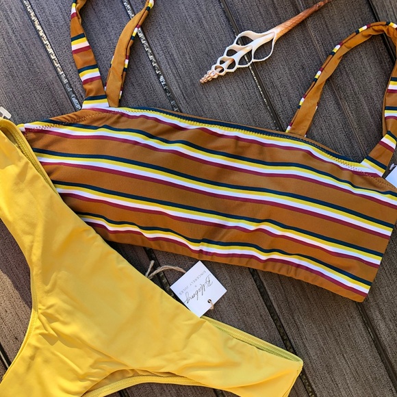 🌴🔆RVCA-BILLABONG-RETRO ROW SINCERELY J. BIKINI - Picture 7 of 12
